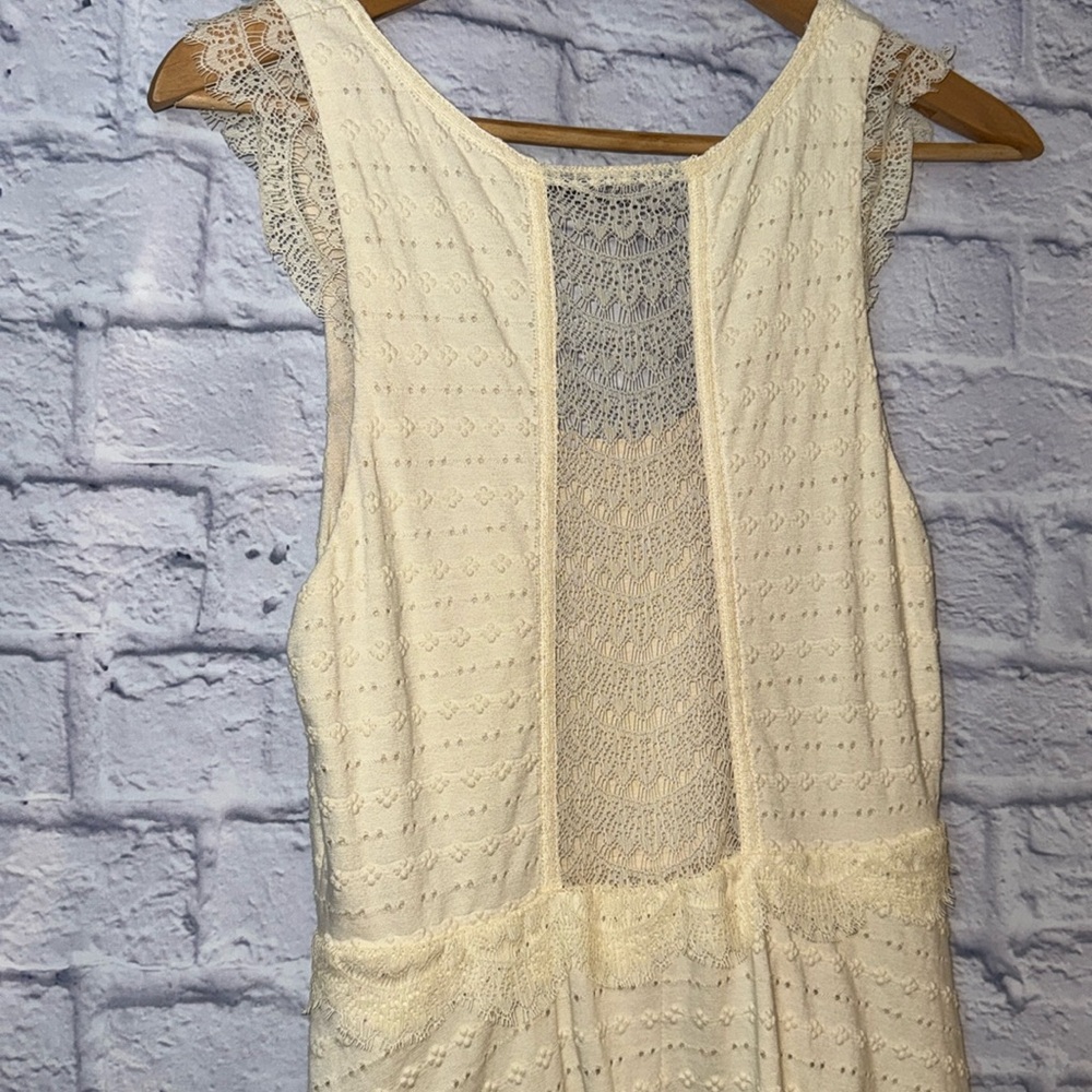 Free People | Cream Lace Dress - Picture 7 of 8
